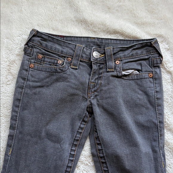 True Religion Kate Cropped Jeans – Size 25 | Y2K Edge | Statement Denim | - Picture 2 of 7